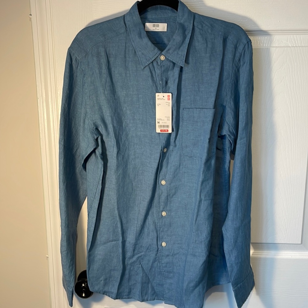 Long sleeve linen medium shirt